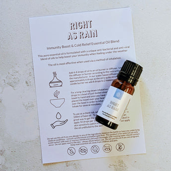 RIGHT AS RAIN - immunity boost and cold relief essential oil blend