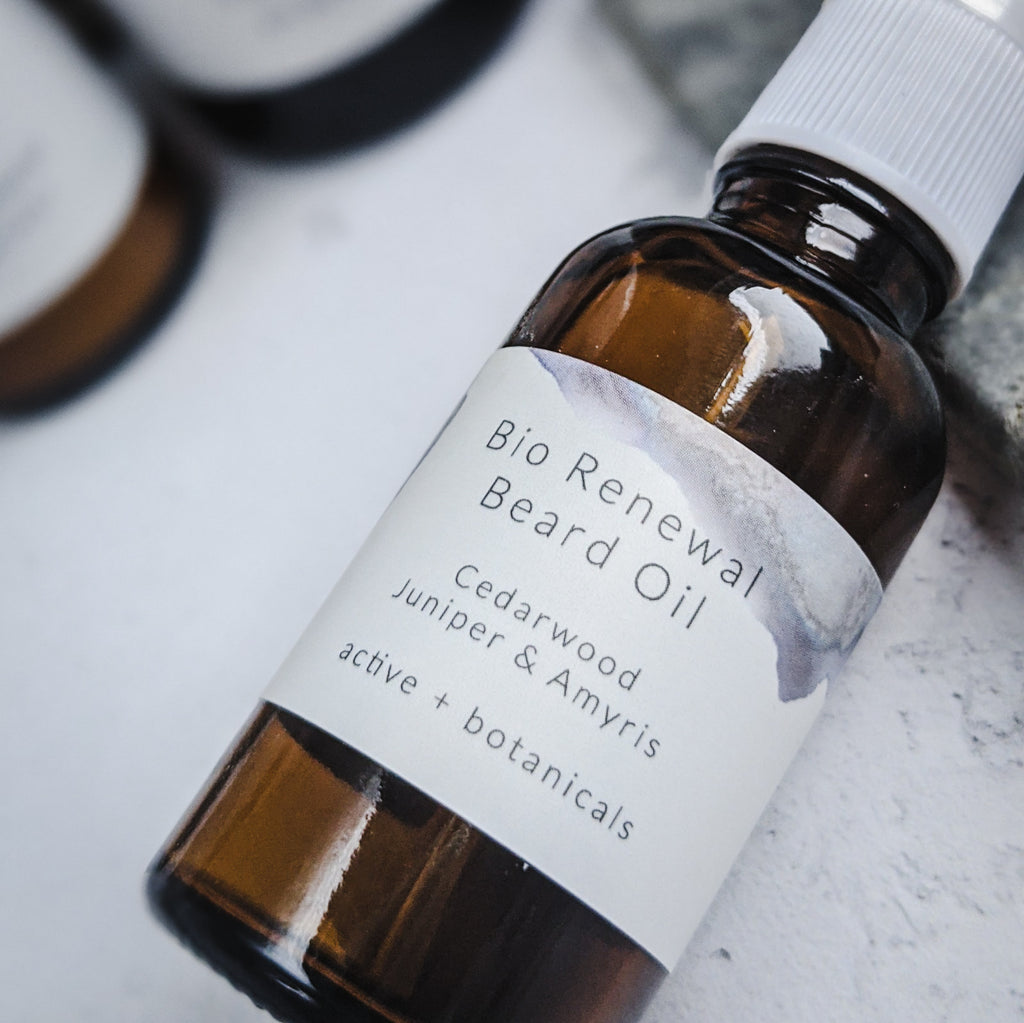 Bio-Renewal Men's Organic Beard Oil – Bloom Remedies